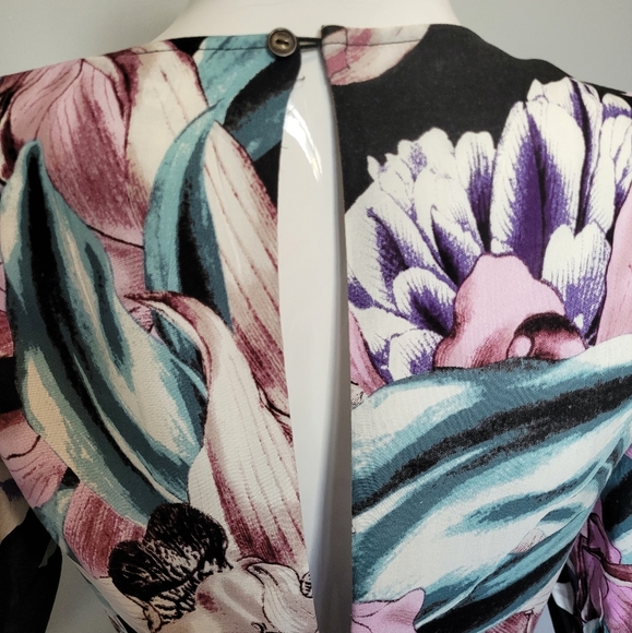 Jaase Floral Print Mini Dress, BNWT, Size L - Picture 5 of 10